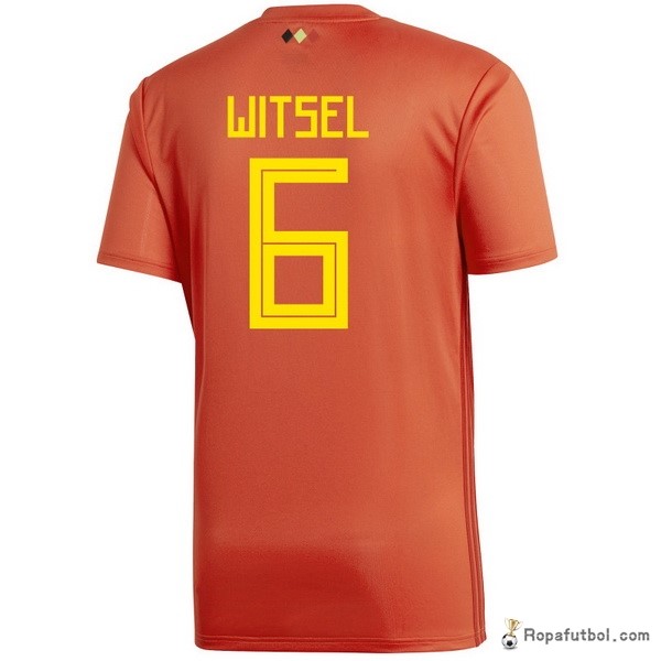 Camiseta Belgica Replica Primera Ropa Witsel 2018 Rojo